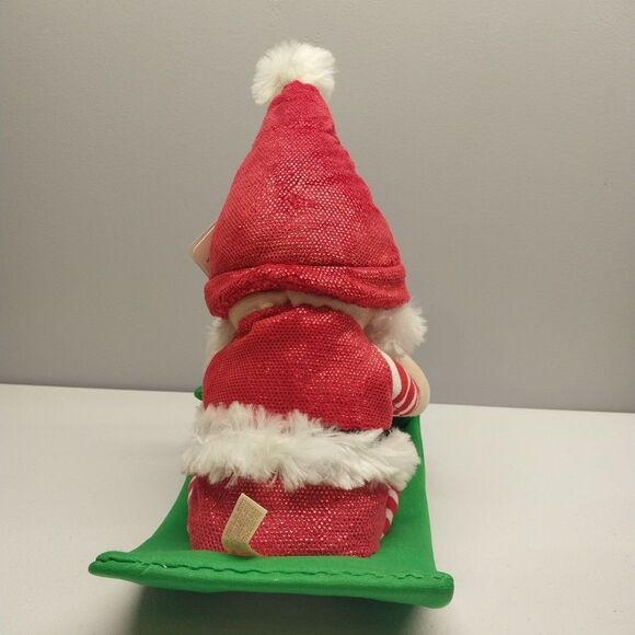 Dandee Animated Santa Gnome Rocking Sled Deck The Halls Jingle Bells Christmas - Picture 4 of 10